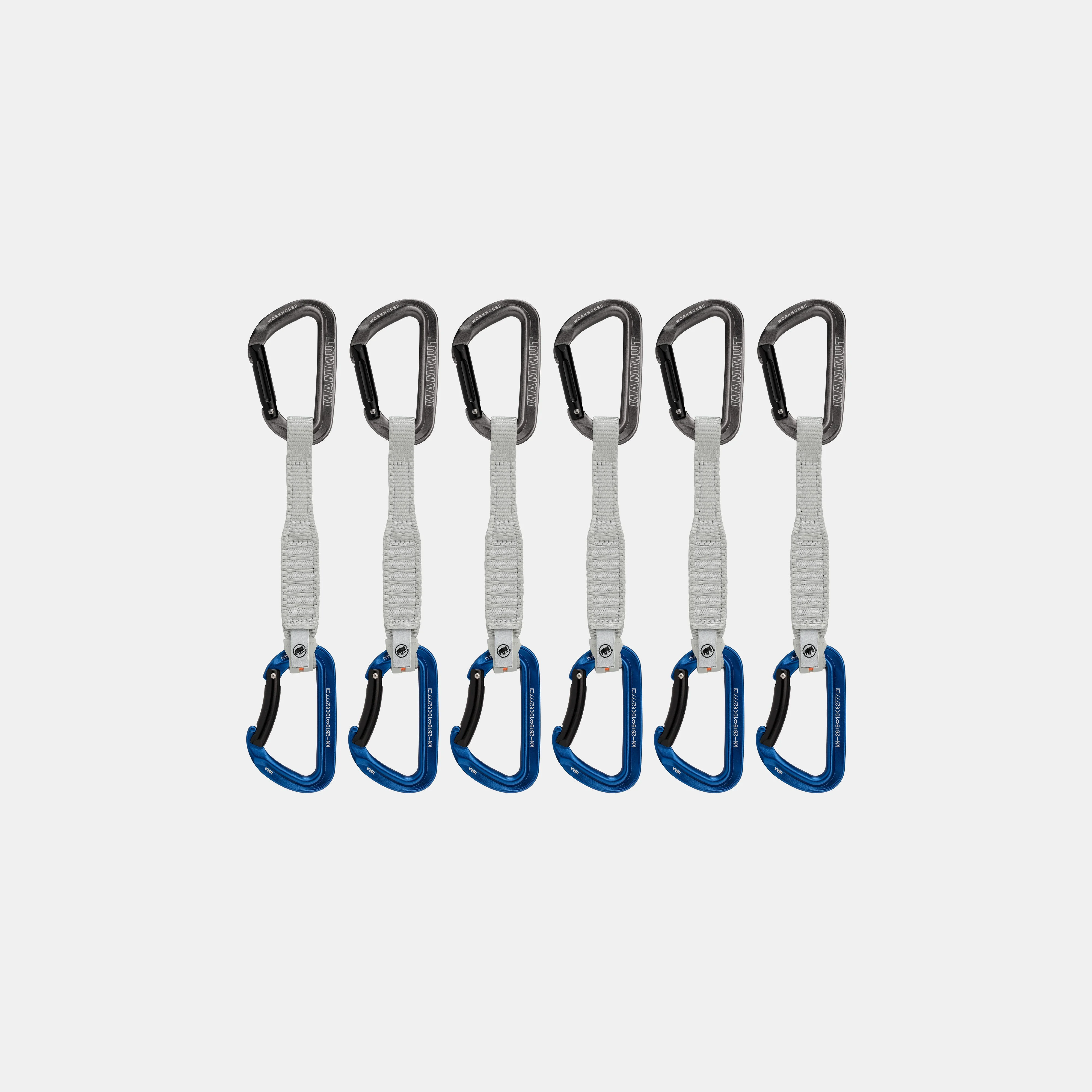 Workhorse Keylock 17 cm 6-Pack Quickdraws 2040-02581