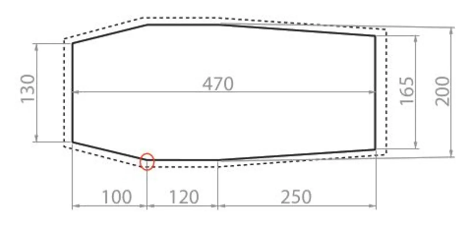 Allround Chapel XT 3 persons Tent footprint