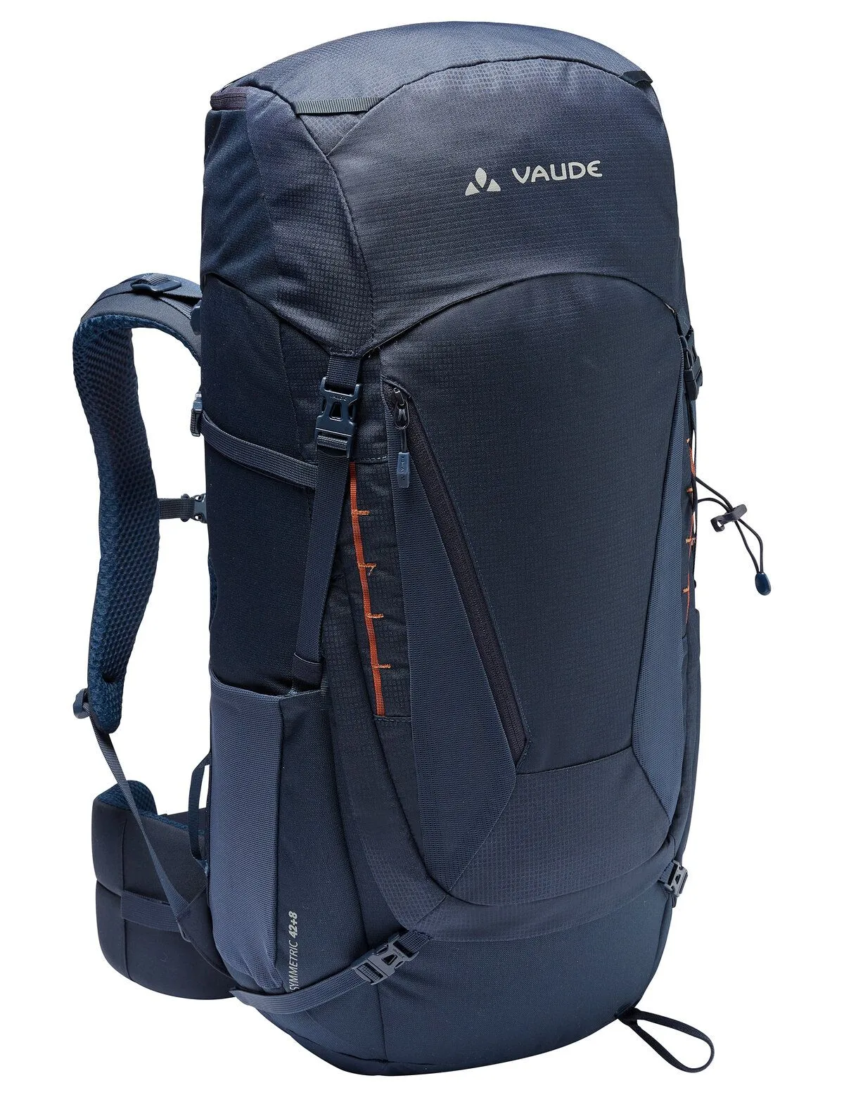 Asymmetric 42+8 trekking backpack