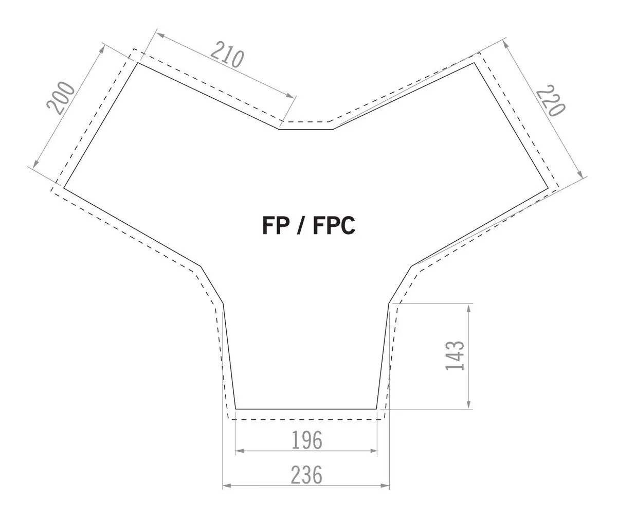 Badawi 6 persons tent footprint