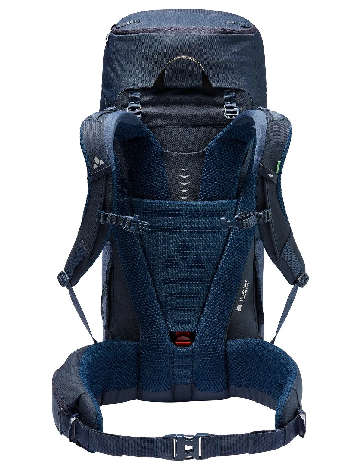 Asymmetric 42+8 trekking backpack