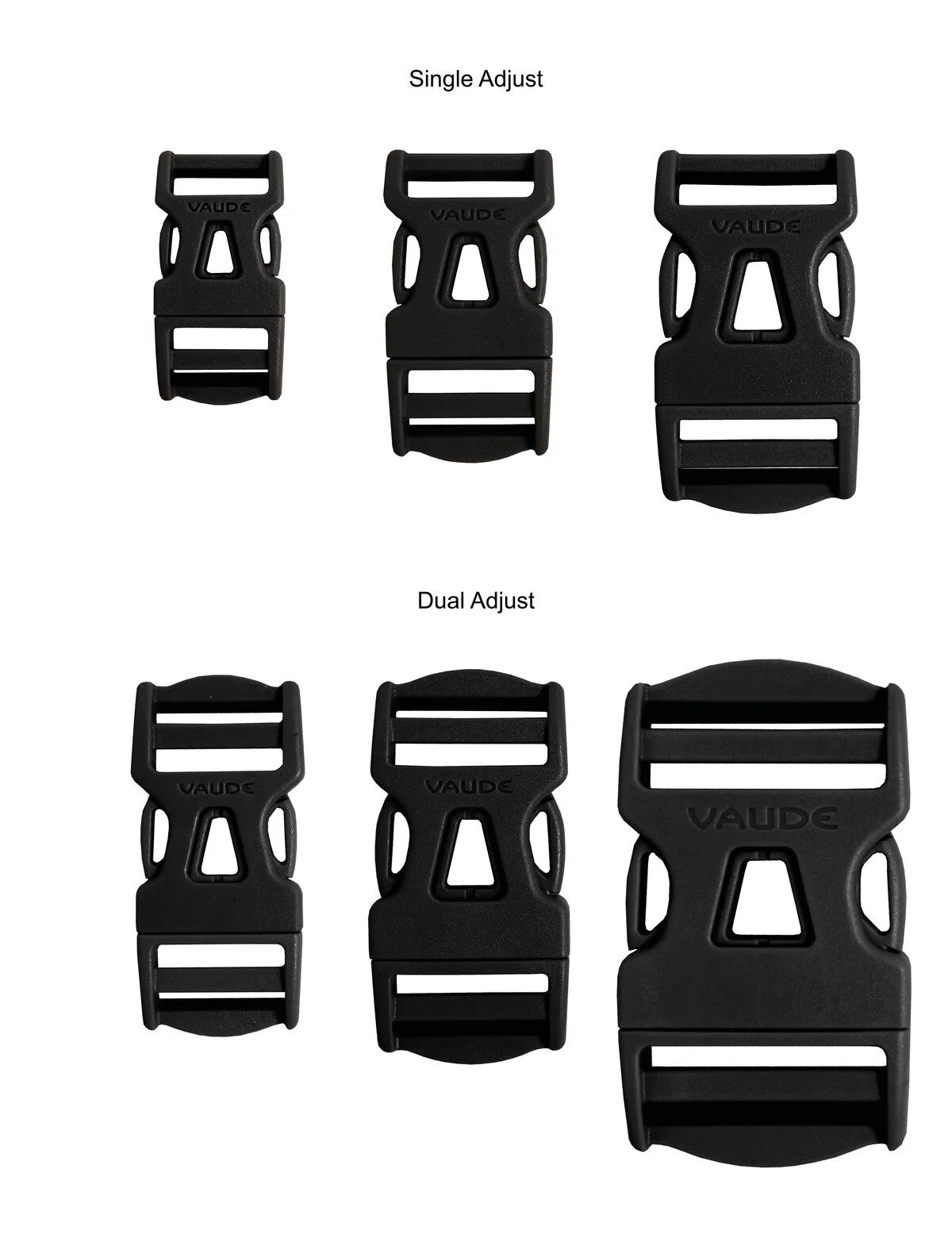 Steckschnalle 20 mm Dual Adjust - Side release buckle