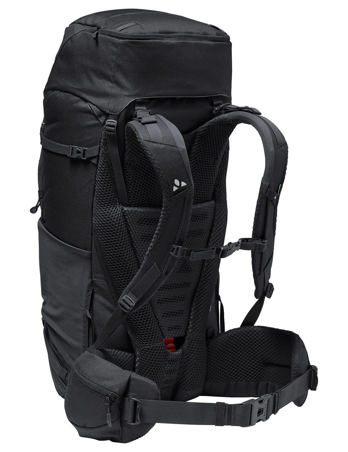 Asymmetric 52+8 liters trekking backpack