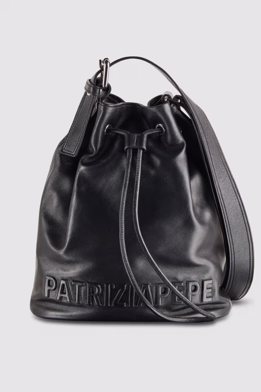 Borsa a secchiello (IM)PERFECTION in pelle grande