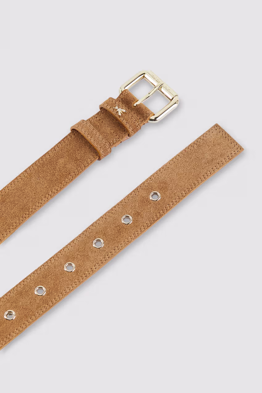 Cintura in pelle scamosciata