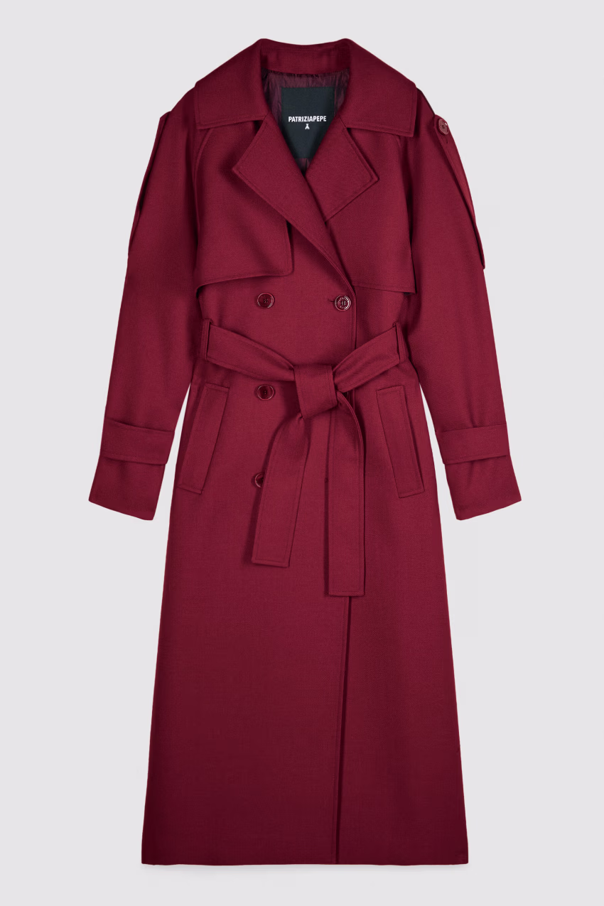 Trench sartoriale in lana