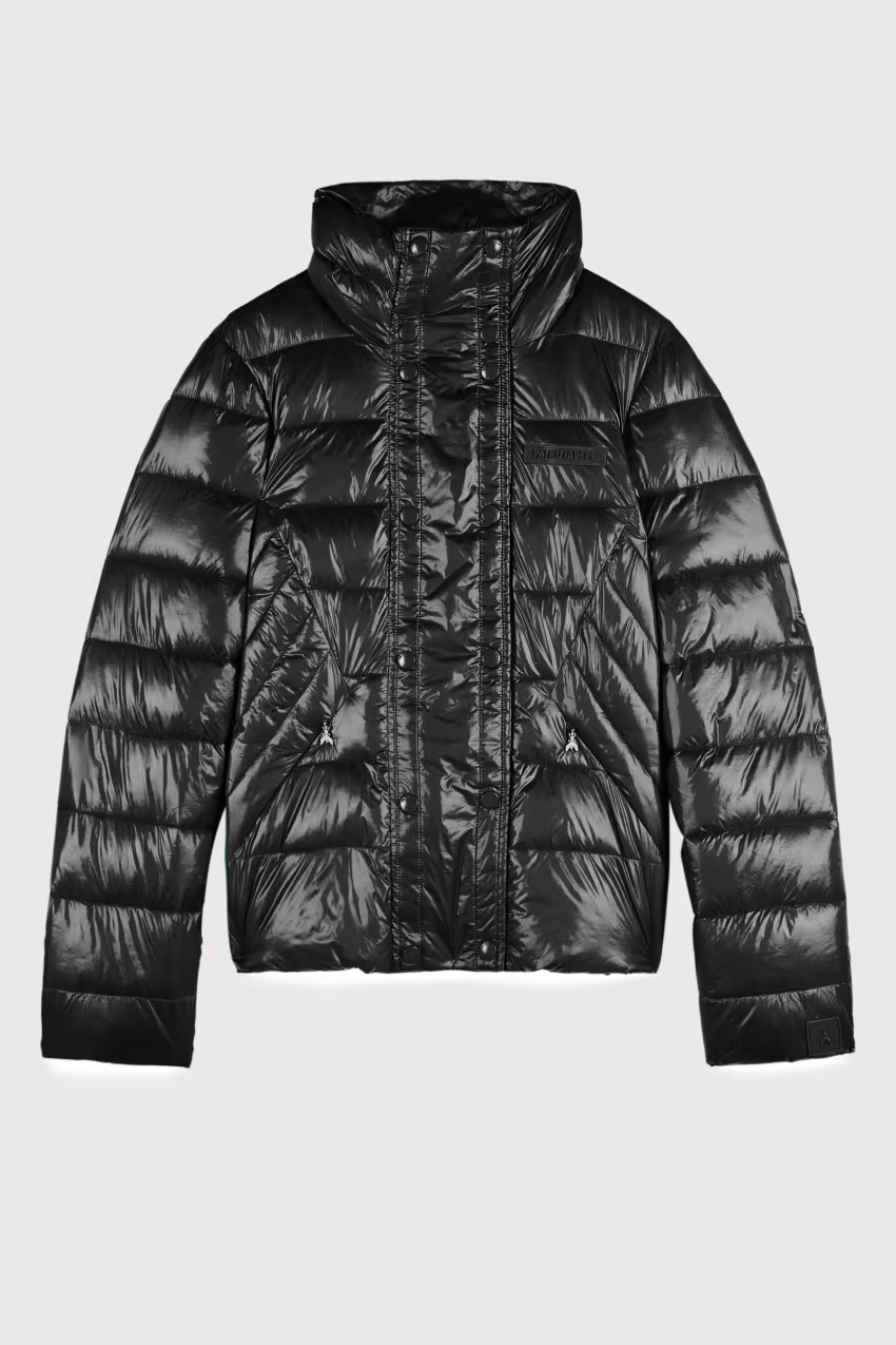 Piumino leggero a collo alto in nylon