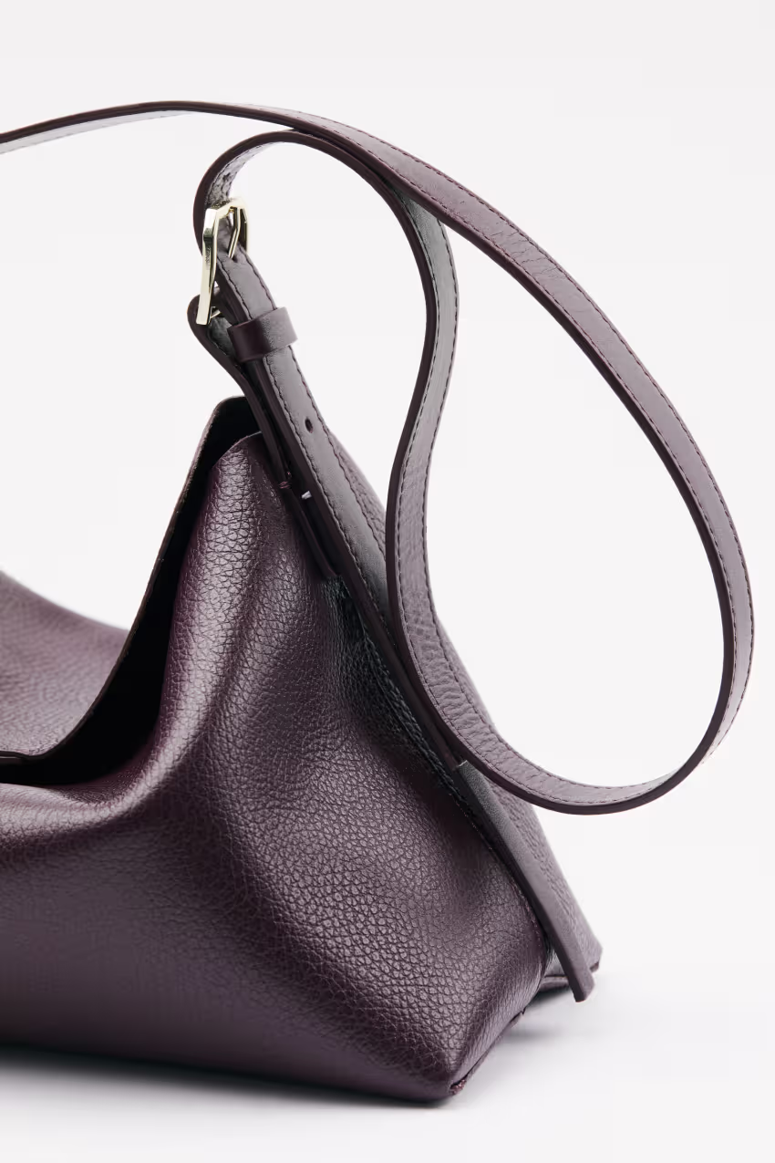 Borsa a tracolla Never Complete media in pelle