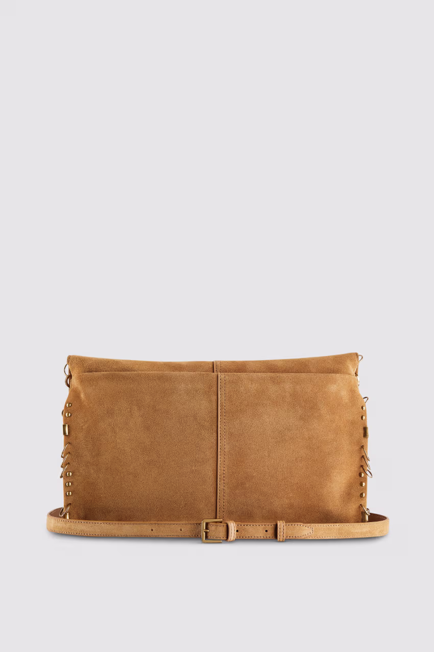Borsa Radical Boho scamosciata con piercing