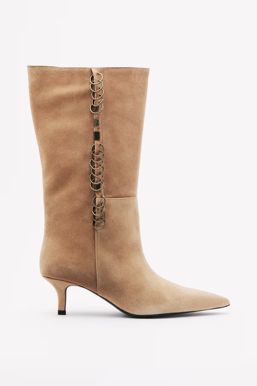 Stivali Radical Boho scamosciati con piercing