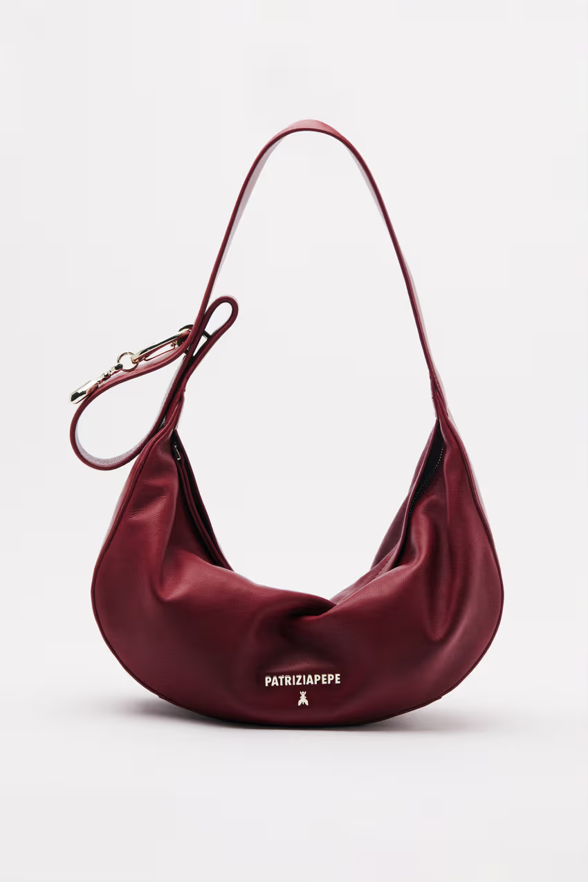 Borsa New Moon media in pelle con tracolla