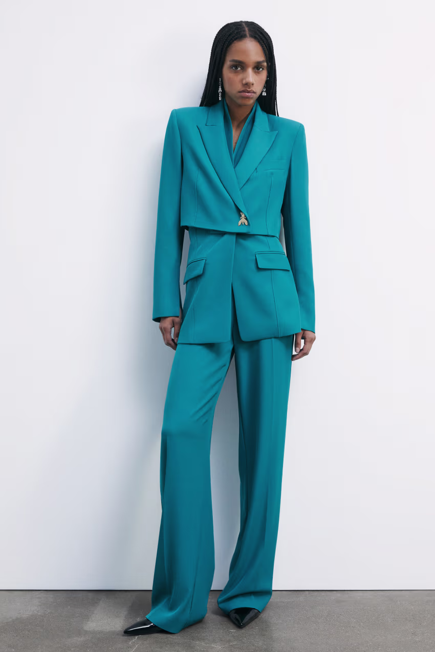 Pantaloni a palazzo vita alta