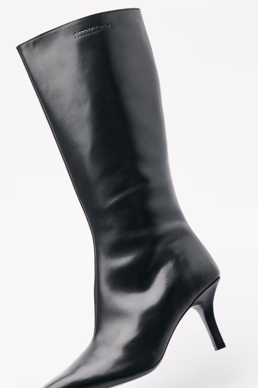 Stivali Minimal Shape in pelle