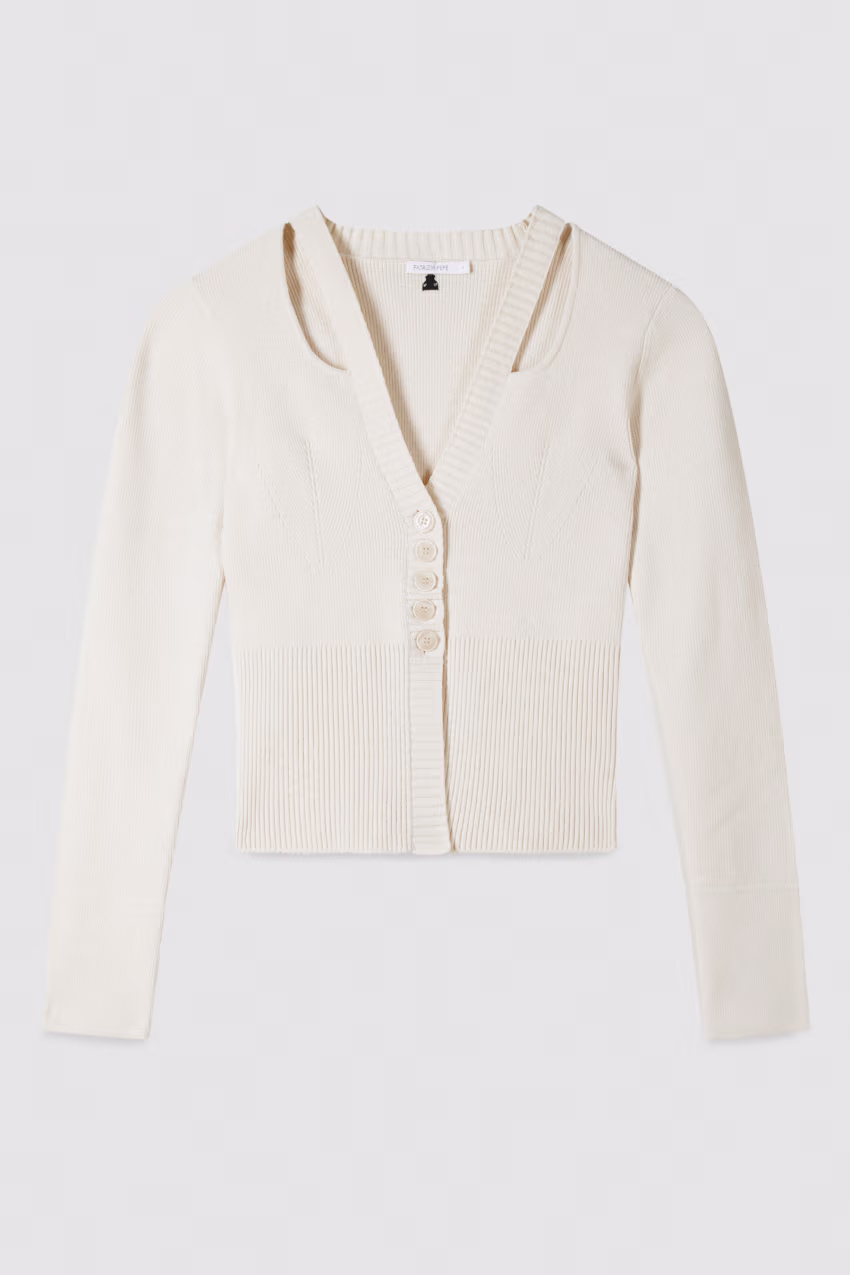 Cardigan con cut-out