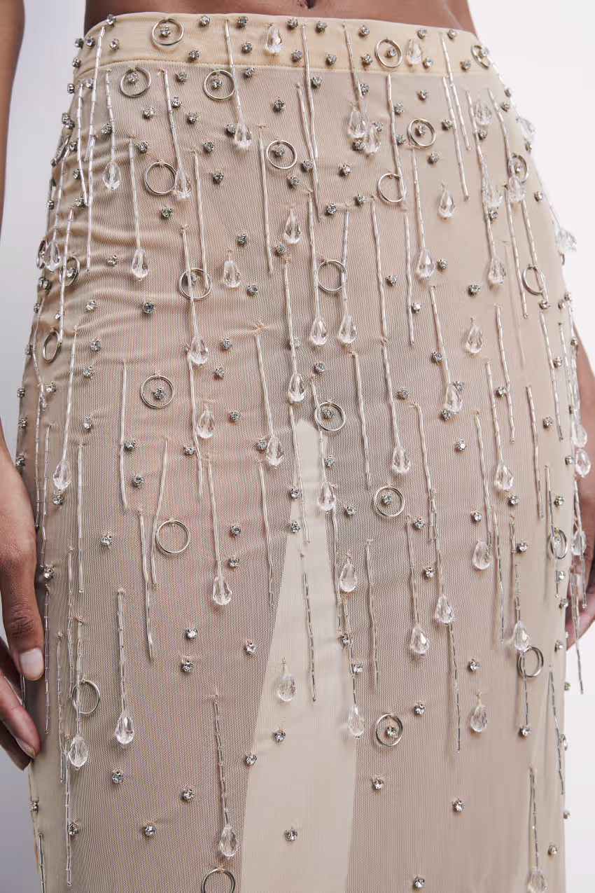 Gonna gioiello in tulle