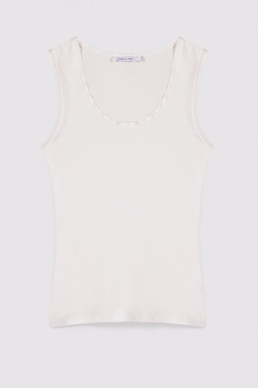 Top canotta in jersey