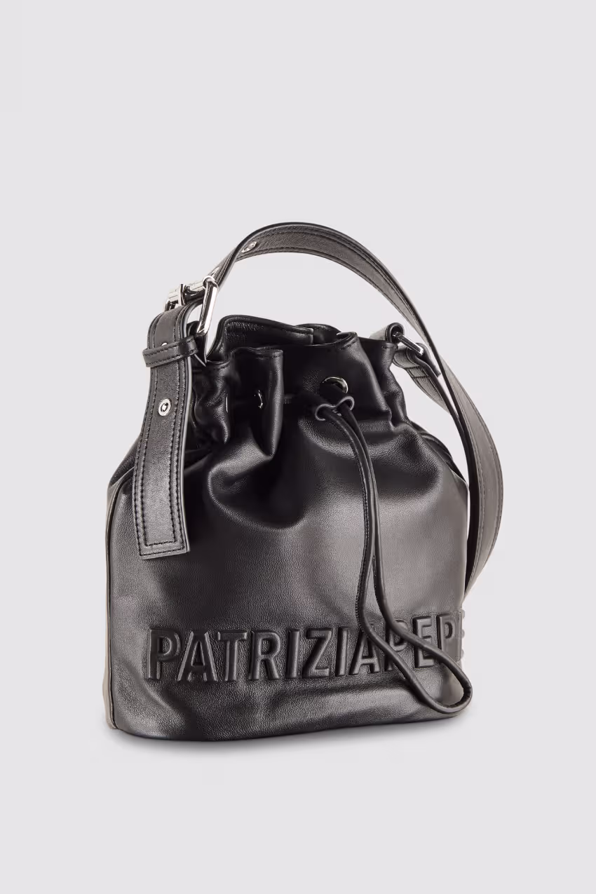 Borsa a secchiello (IM)PERFECTION in pelle media