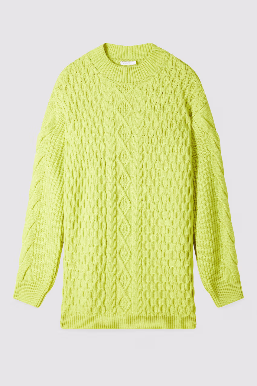 Maglione oversize intrecciato