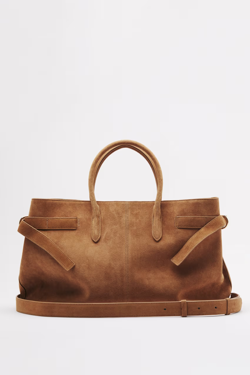 New Business borsa grande in suede