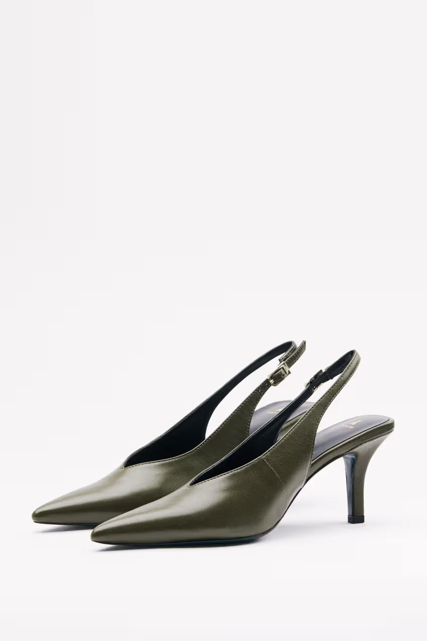 Slingback Minimal Shape glossy