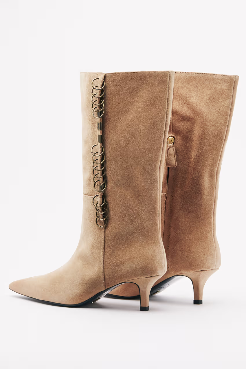 Stivali Radical Boho scamosciati con piercing