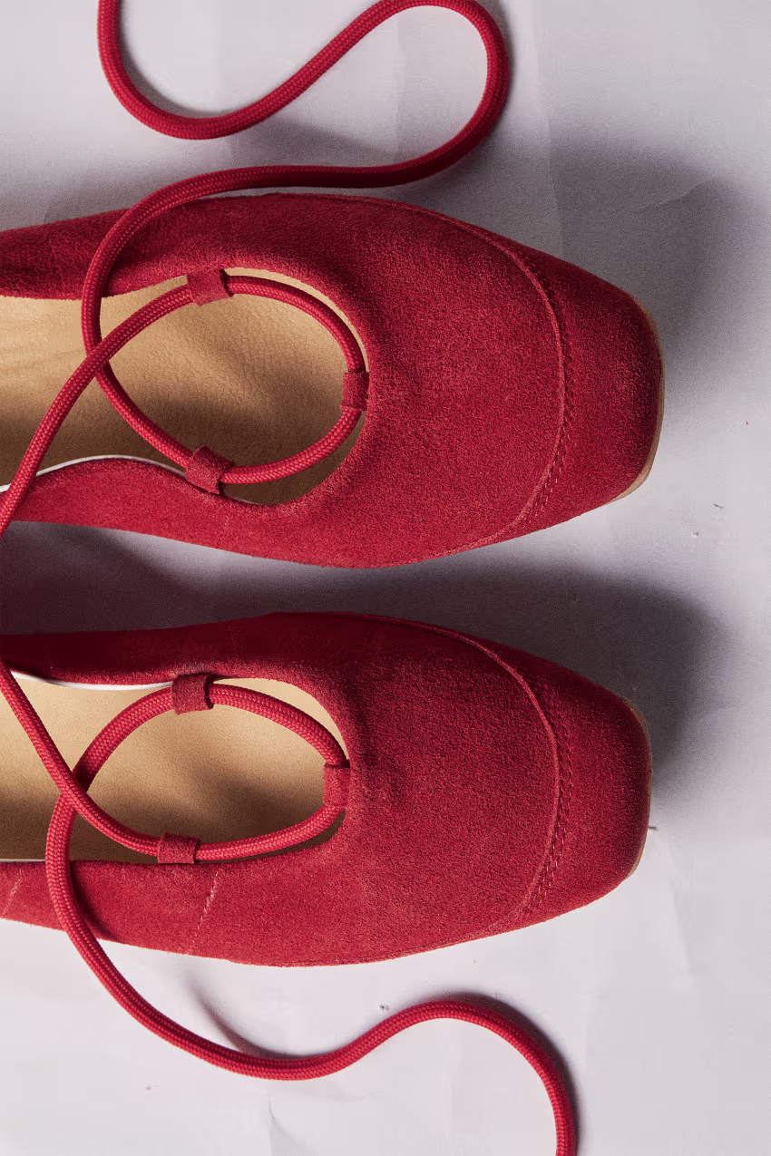 Ballerine Dancing SKIN in suede