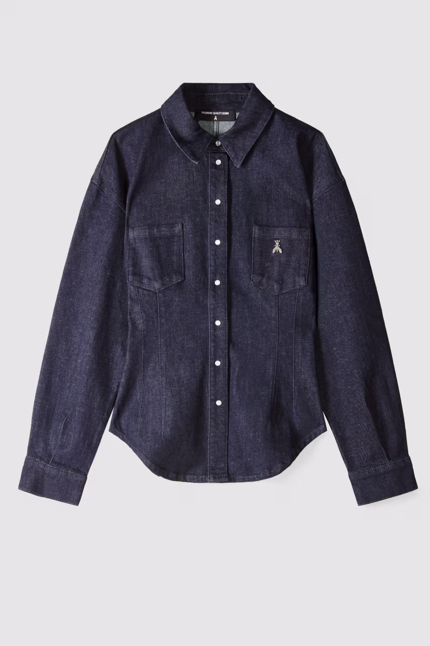 Camicia di jeans con maniche baloon