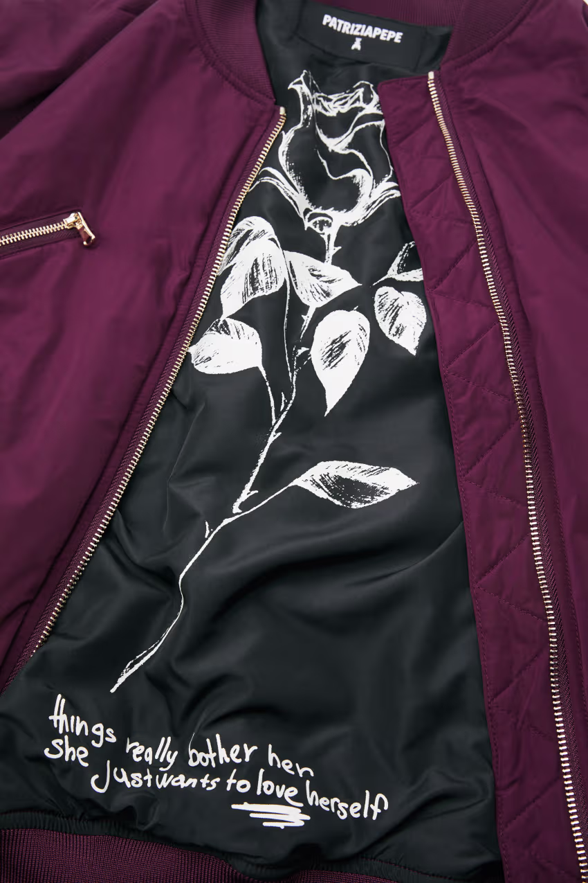 Bomber con maniche over