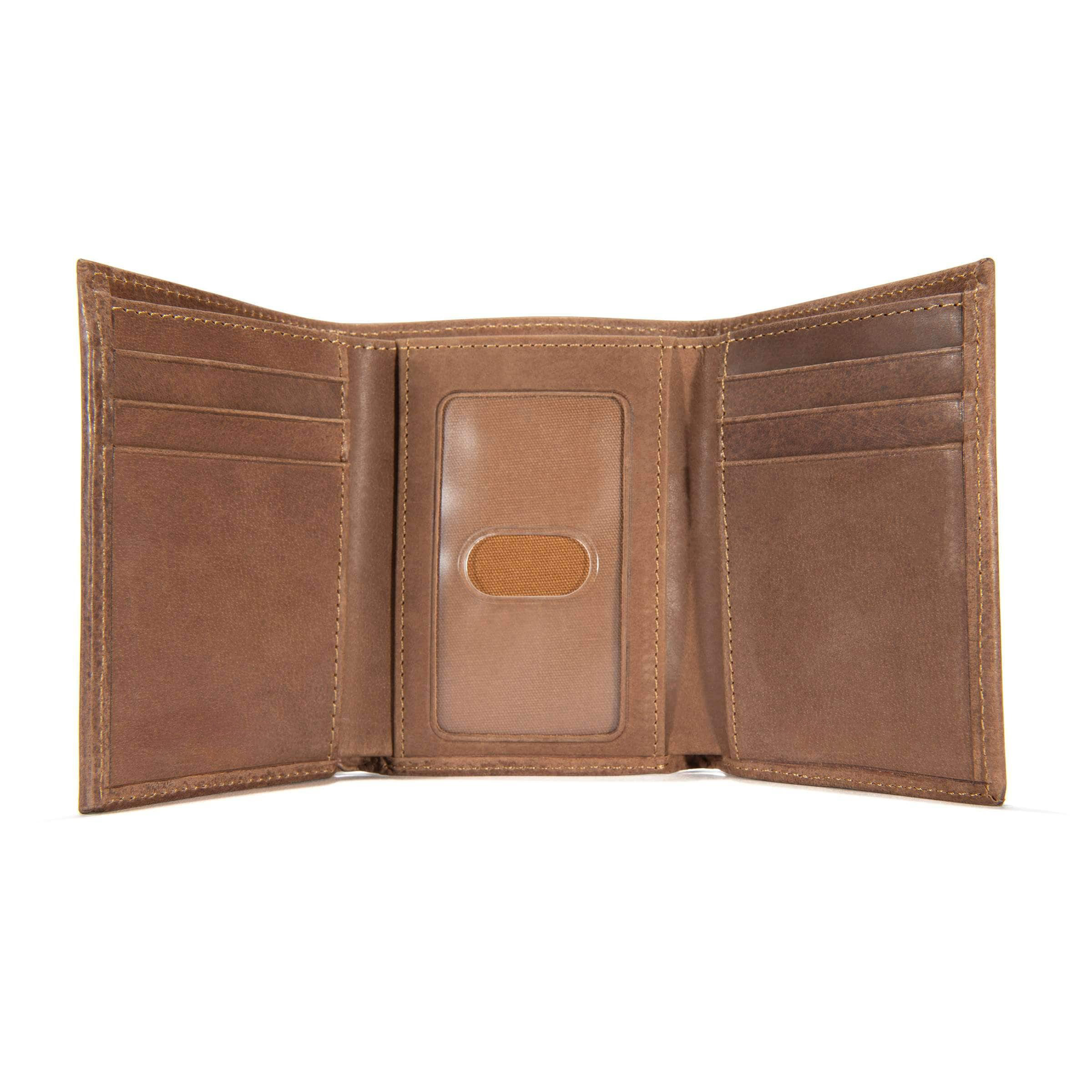 Saddle Leather Trifold Wallet