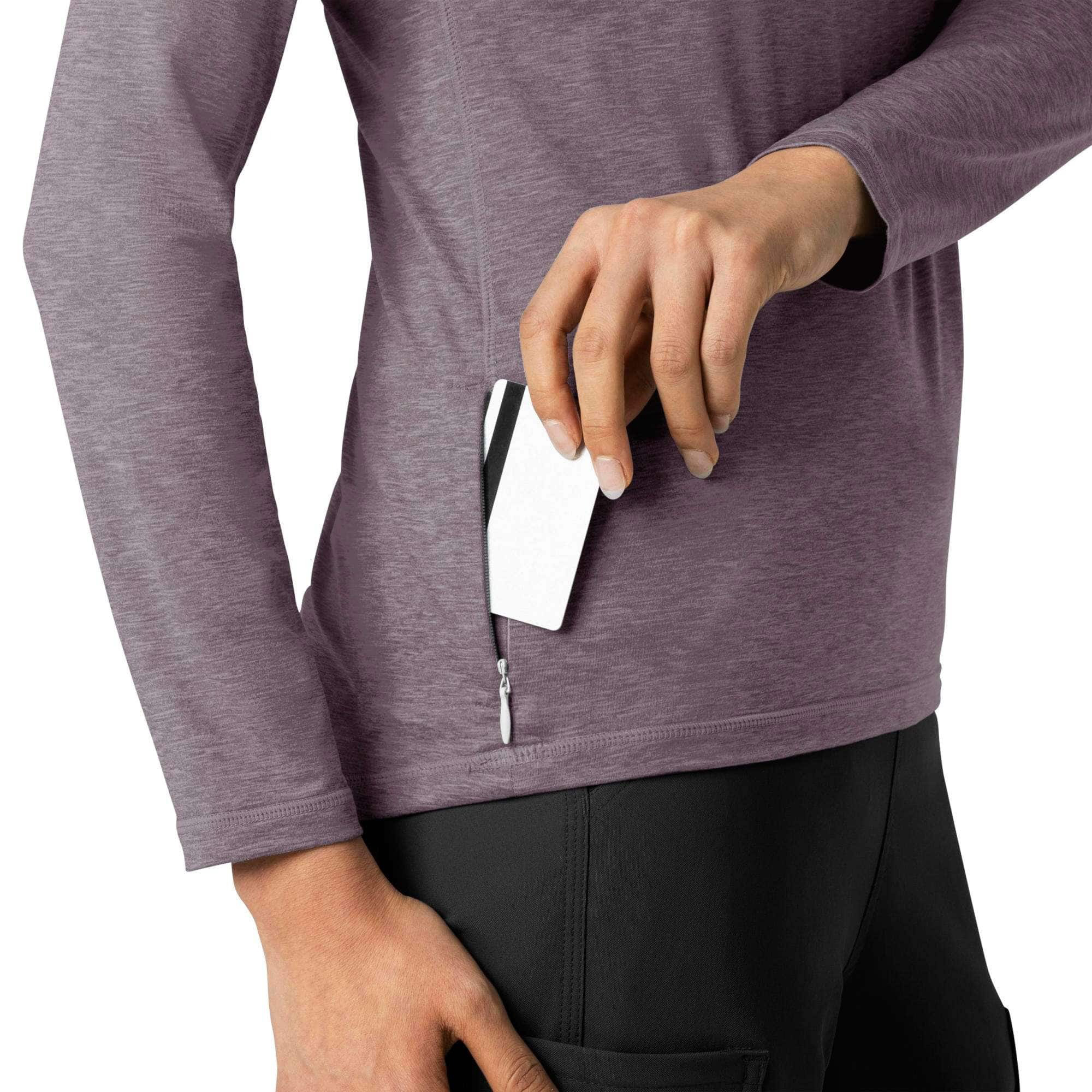 Women's Force Sub-Scrubs Heathered Performance Long Sleeve Tee