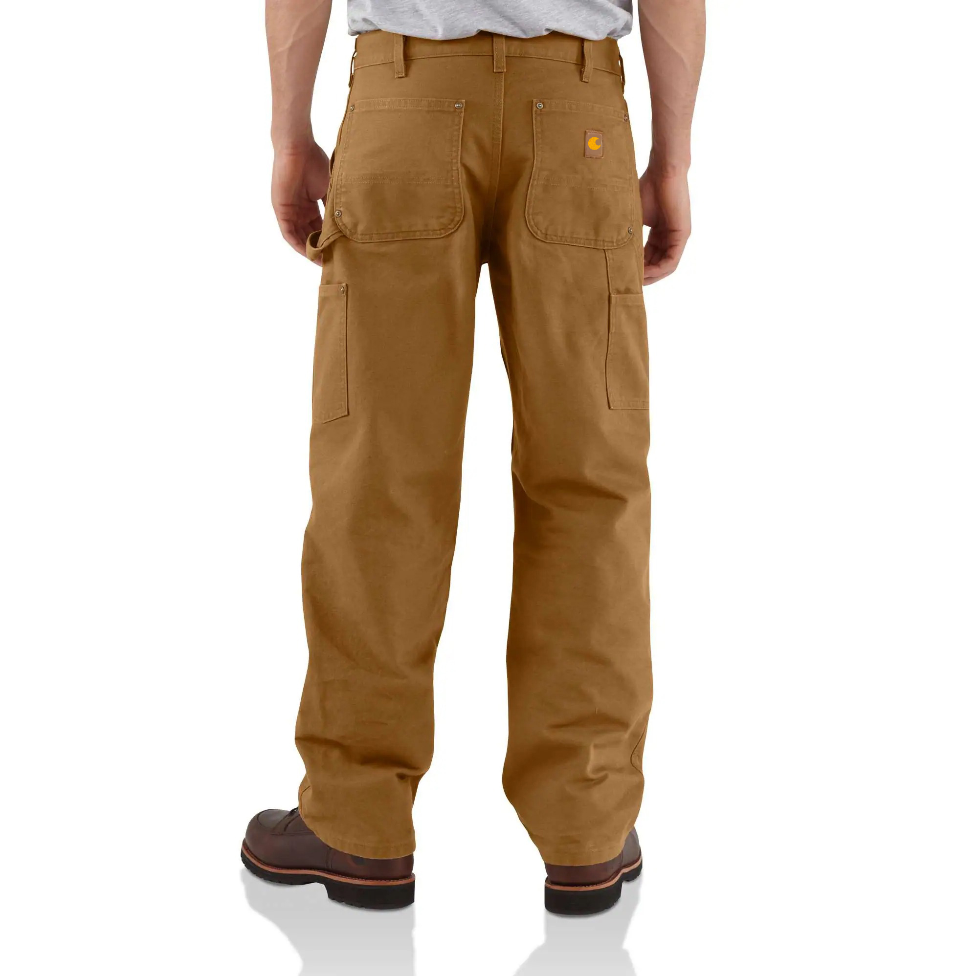 Men's Utility Double-Knee Work Pant - Loose Fit - Rugged Flex - Washed Duck