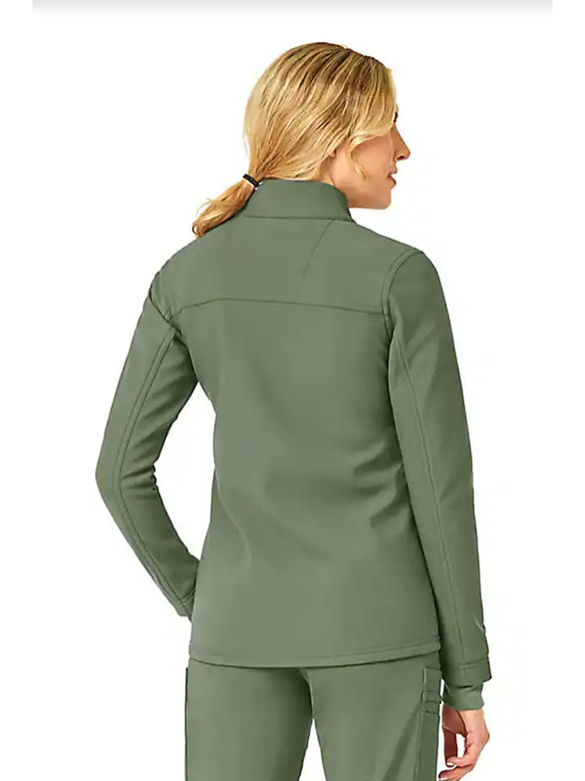 Women's Rugged Flex Peak Bonded Fleece Scrub Jacket