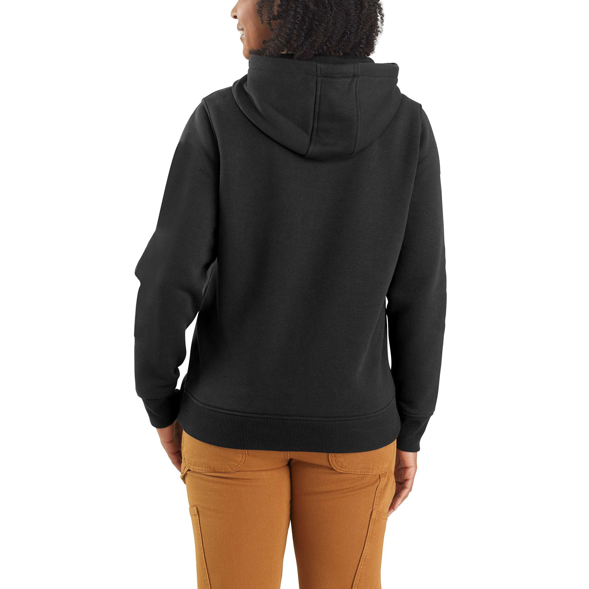 Women's Relaxed Fit Midweight Logo Sleeve Graphic Hoodie