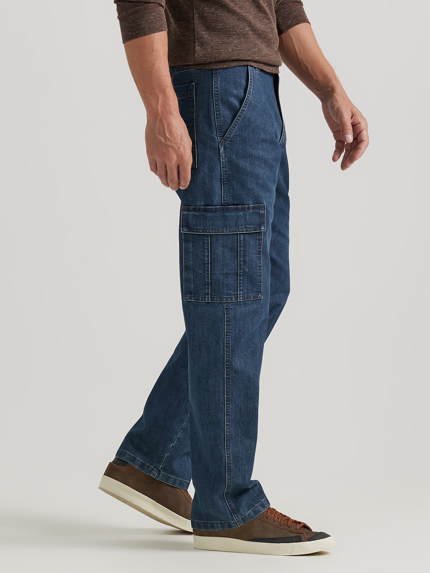 Denim Loose Fit Cargo Jean