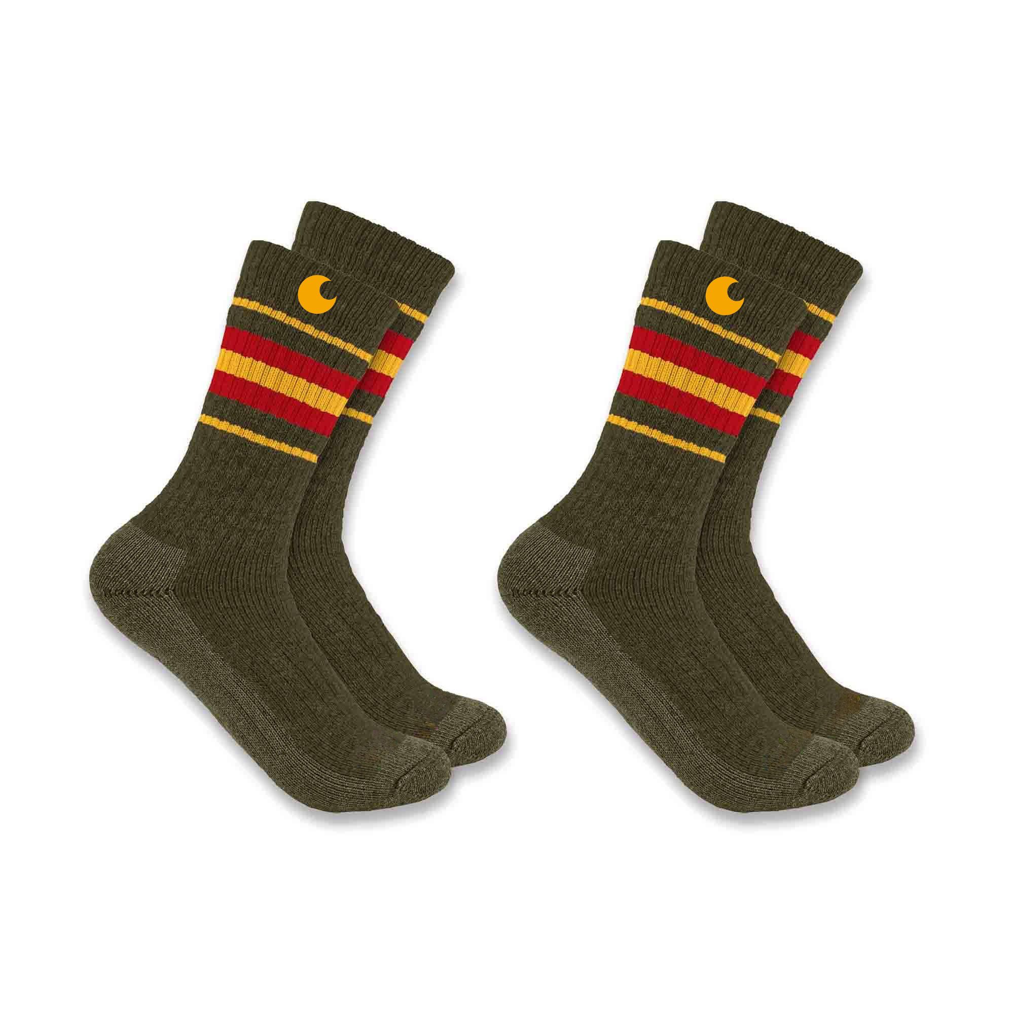 Women's Heavyweight Synthetic-Wool Blend Crew Sock 2-Pack