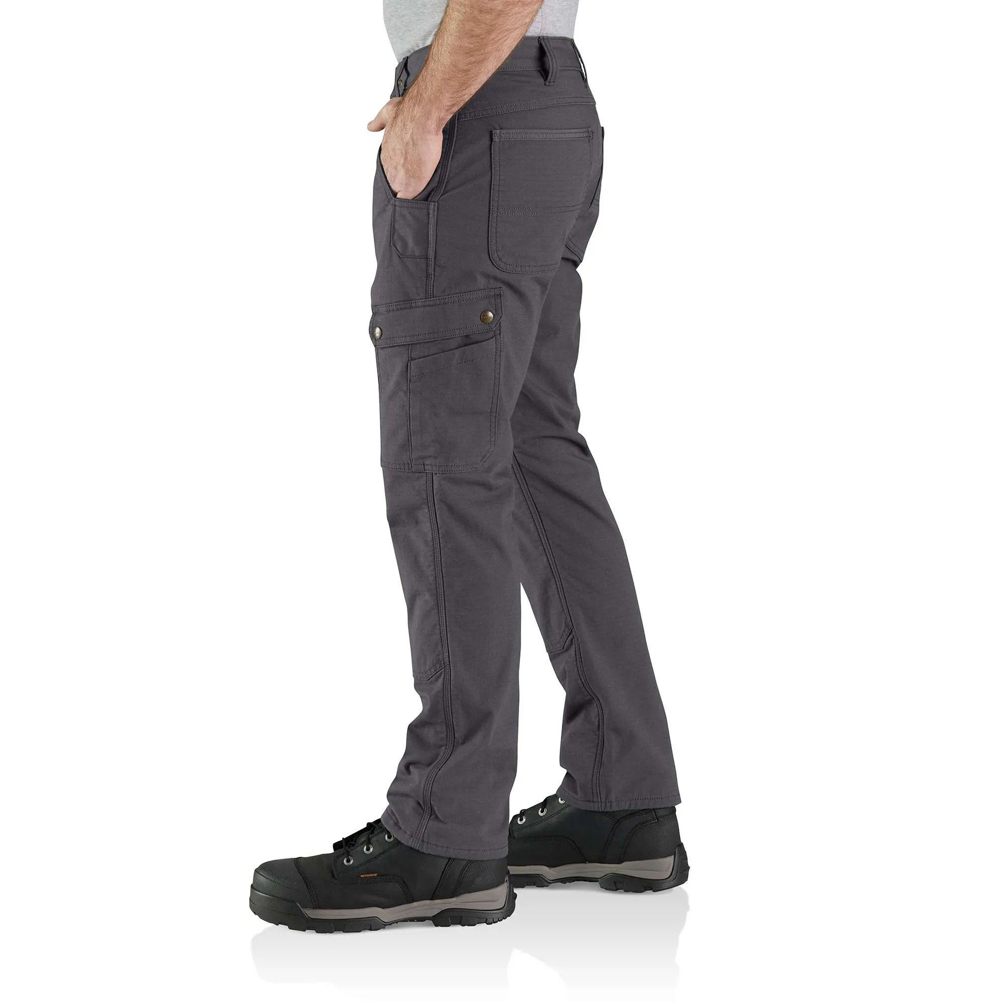 Rugged Flex Relaxed Fit Ripstop Cargo Fleece-Lined Work Pant
