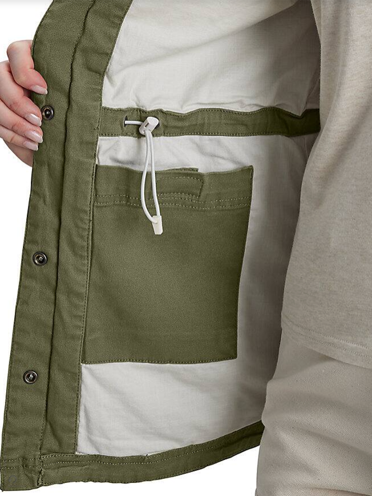 Women's Relaxed Fit Canvas Coat - 1 Warm Rating