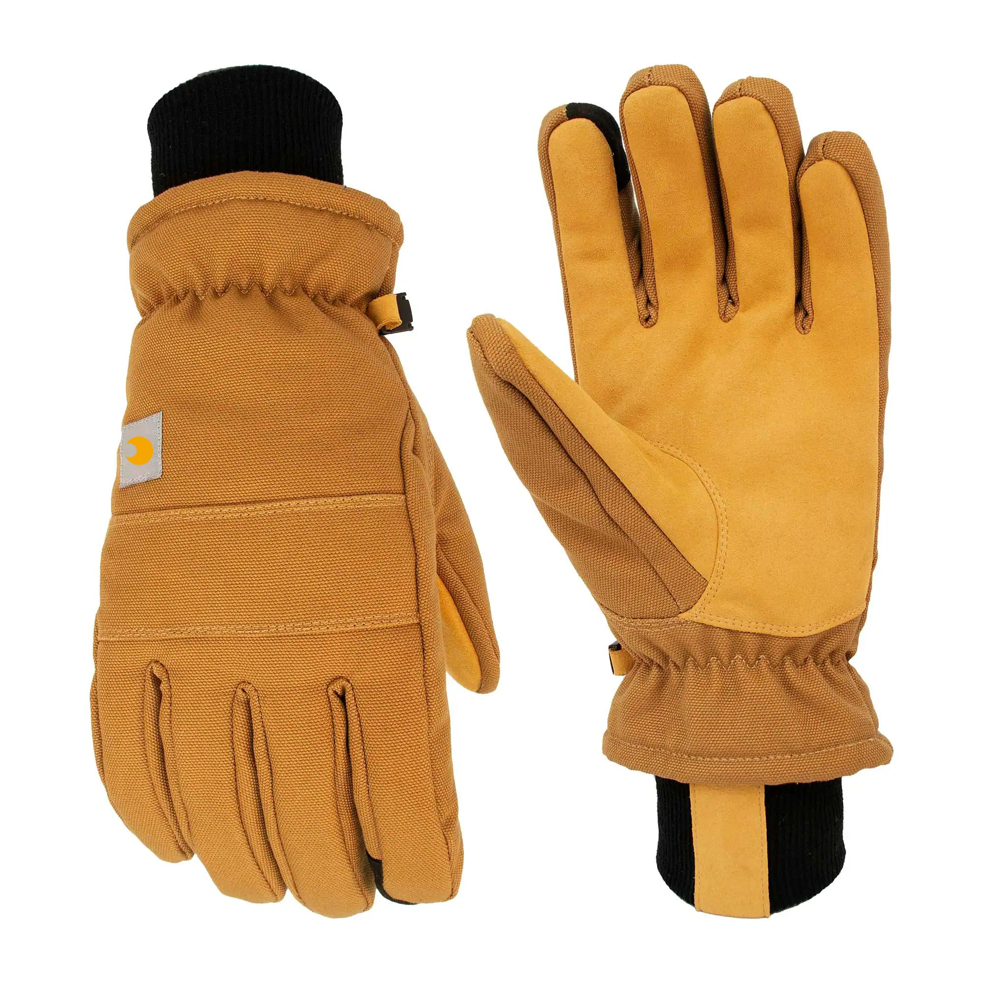 Insulated Duck/Synthetic Leather Knit Cuff Glove