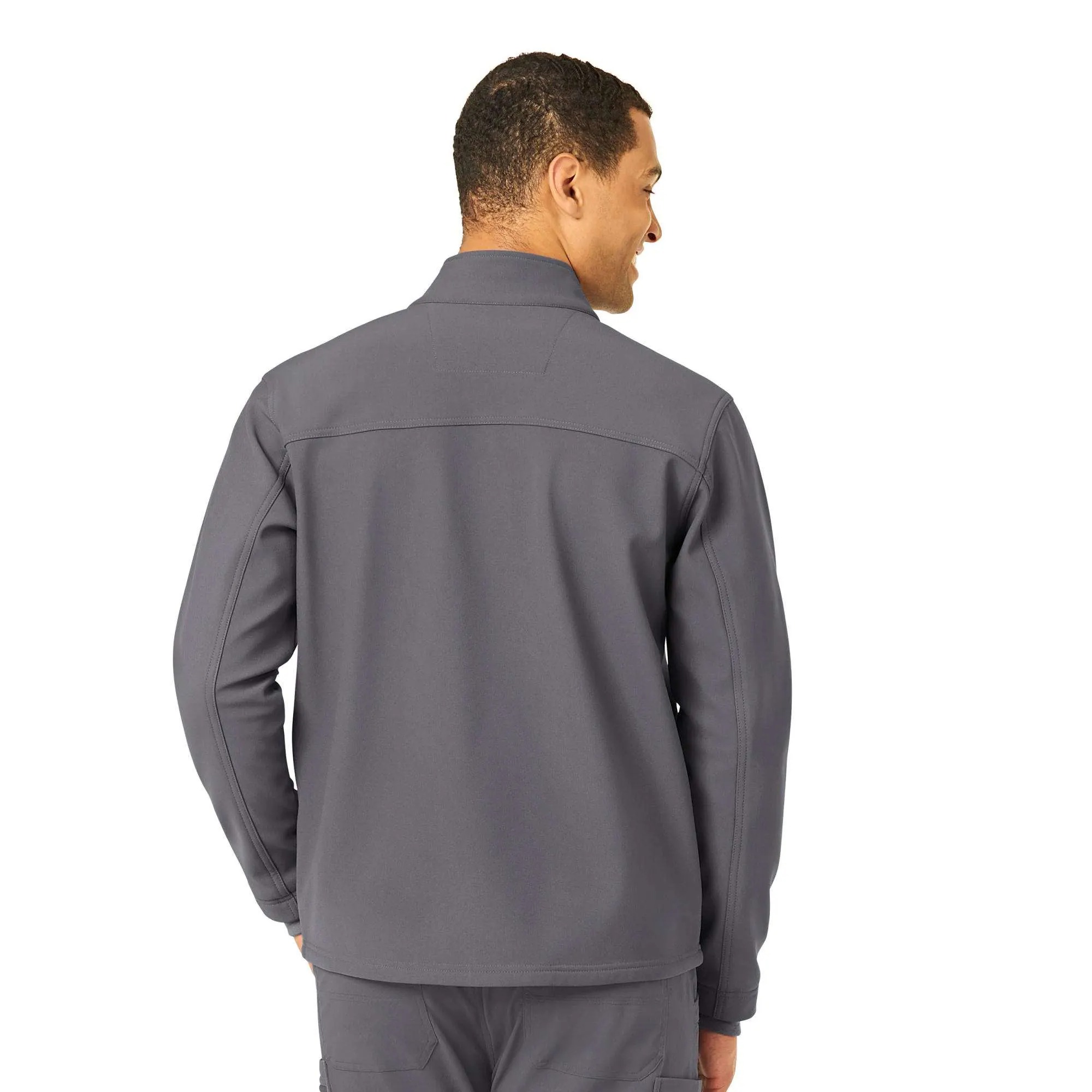 Rugged Flex Peak Bonded Fleece Scrub Jacket