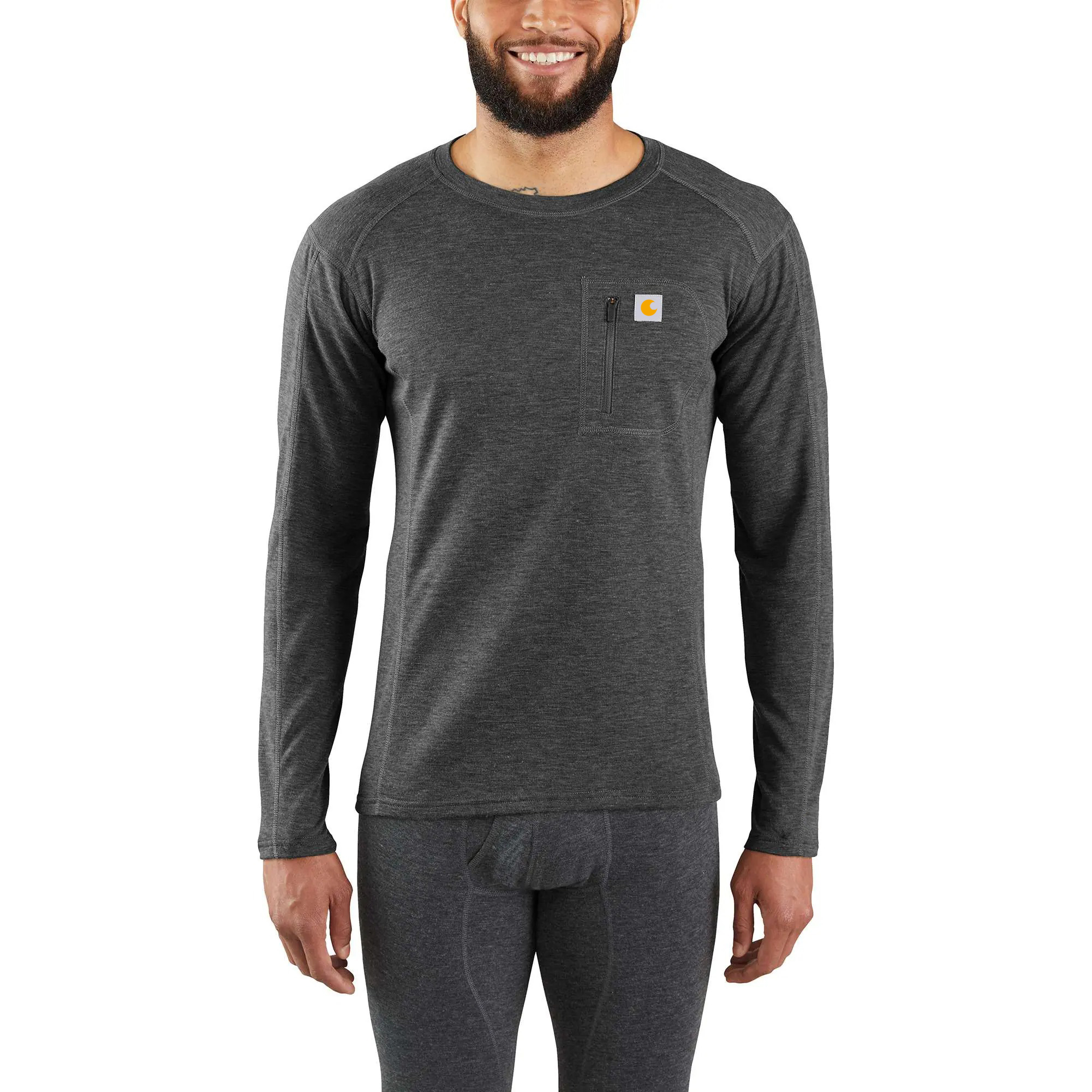 Men's Base Layer Thermal Shirt - Heavyweight - Synthetic-Wool Blend