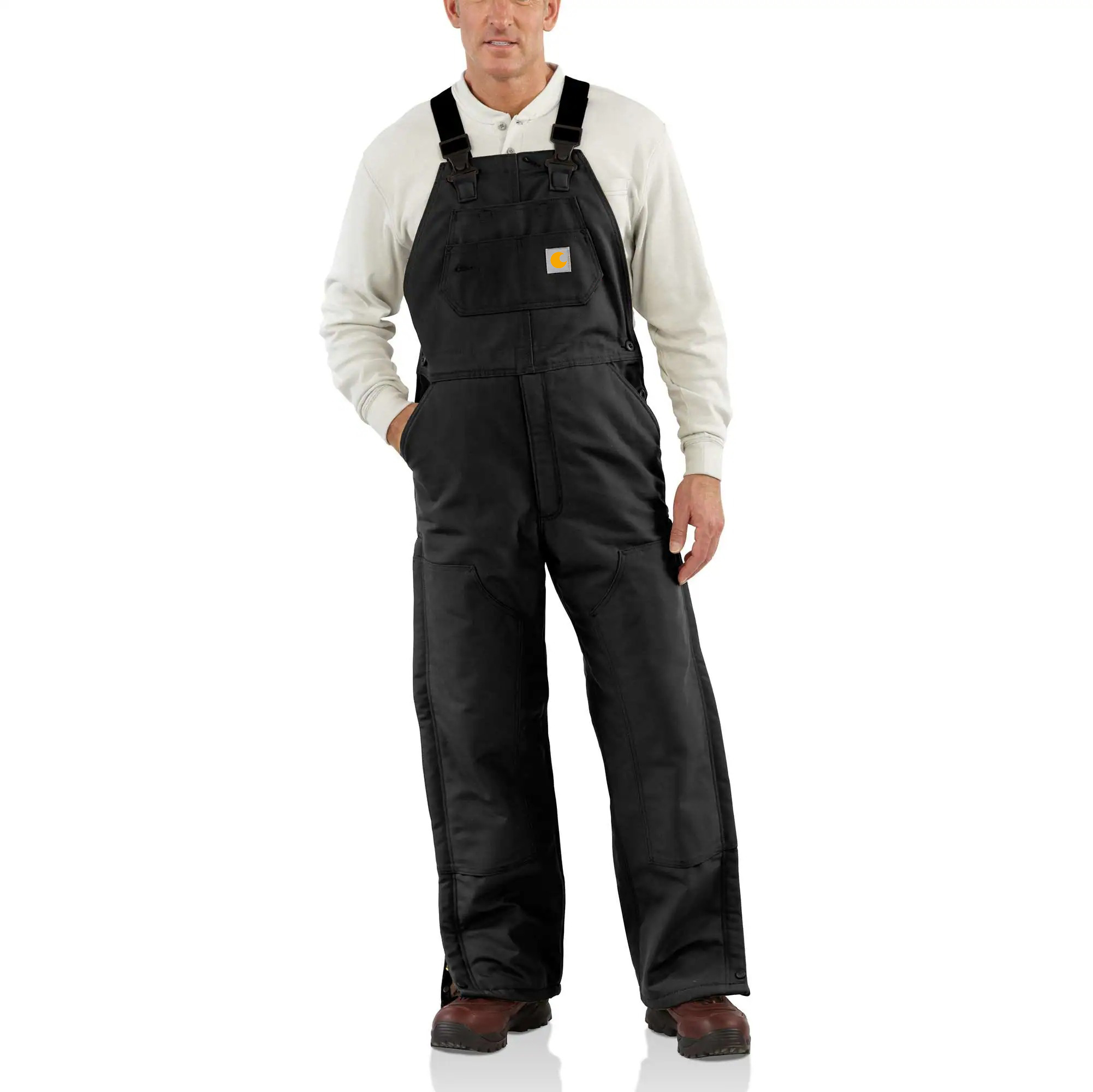Flame-Resistant Duck Bib Overall/Quilt-Lined - 3 Warmest Rating