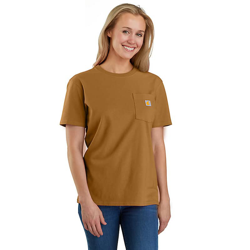 Women's Loose Fit Heavyweight Short-Sleeve Pocket T-Shirt