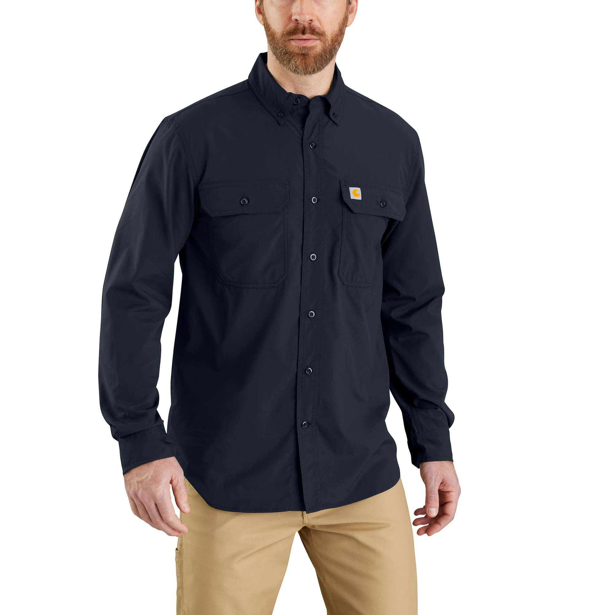 Force Relaxed Fit Lightweight Long- Sleeve Shirt