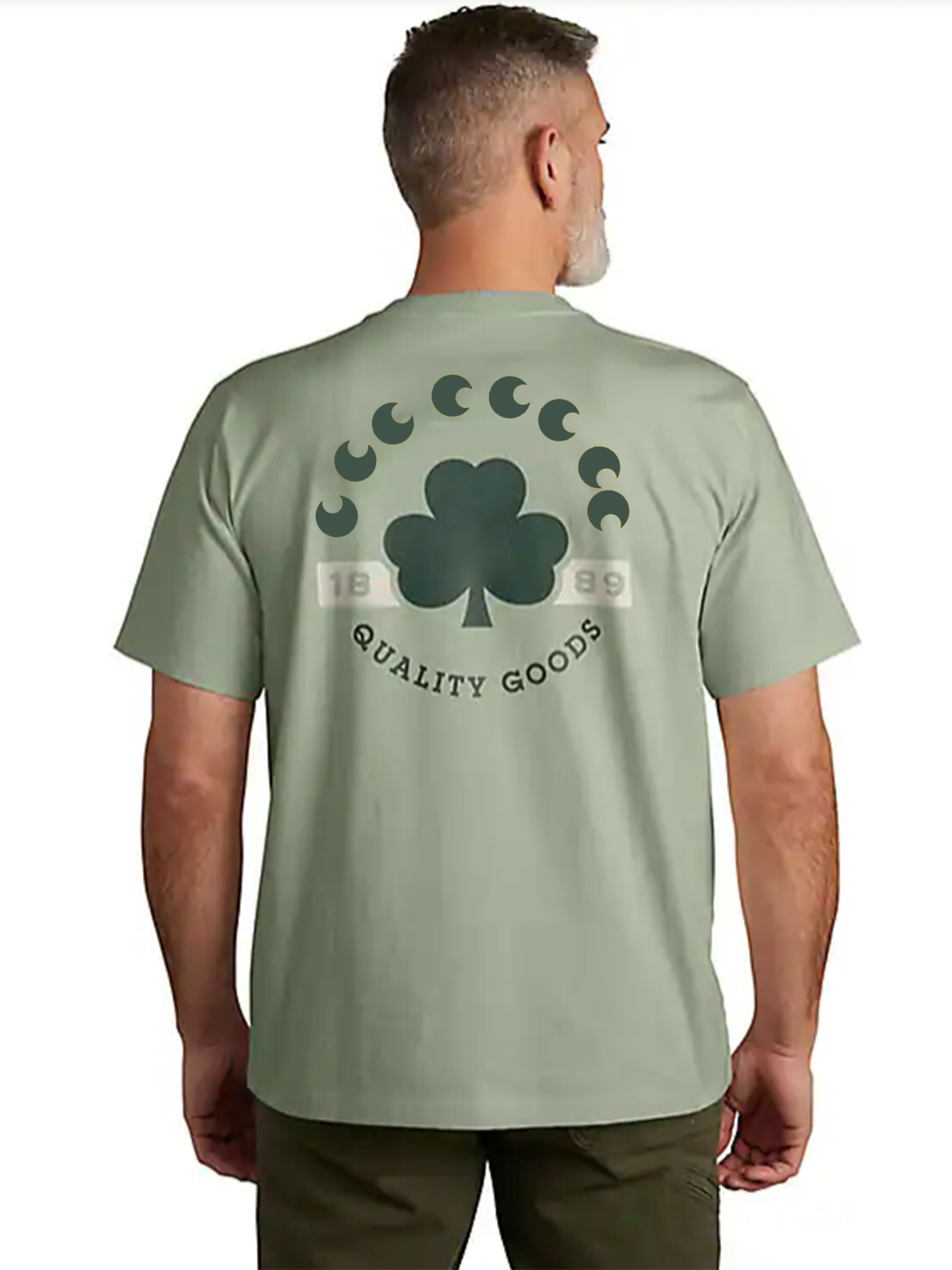 Relaxed Fit Heavyweight Short-Sleeve Pocket Shamrock Graphic T-Shirt
