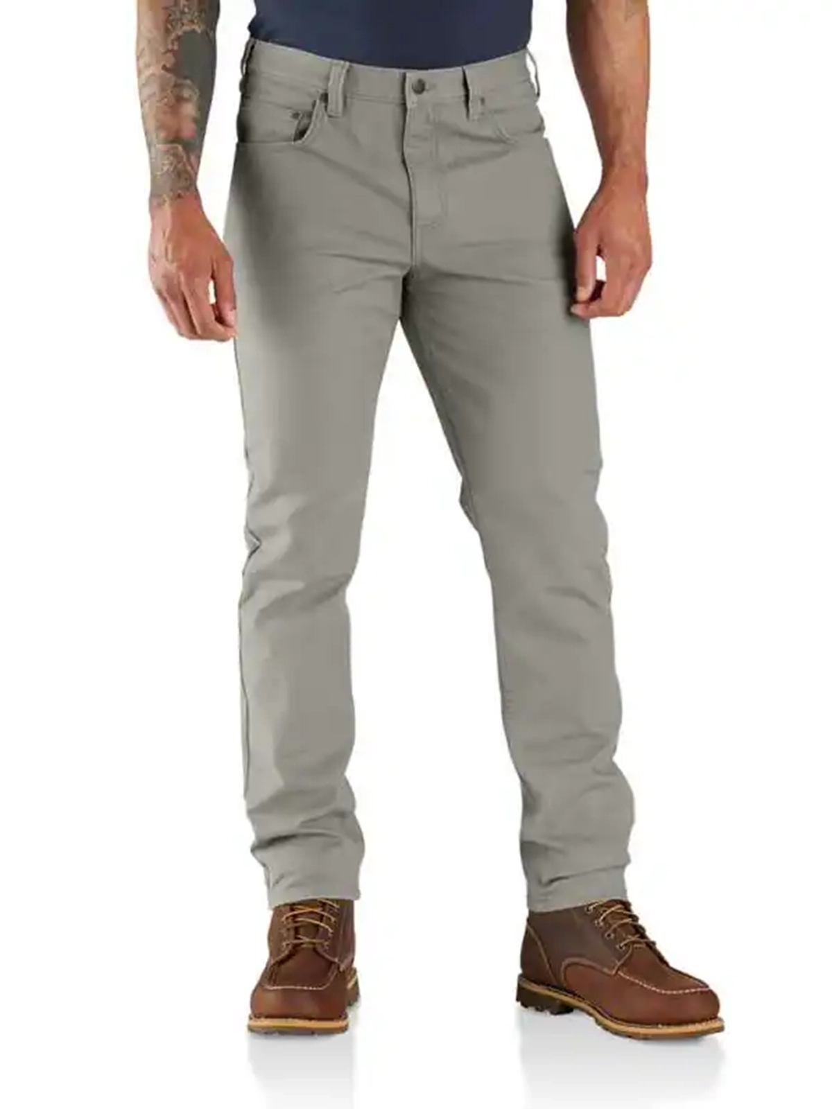 Men's Slim Fit Duck Down 5 Pocket Tapered Work Pants