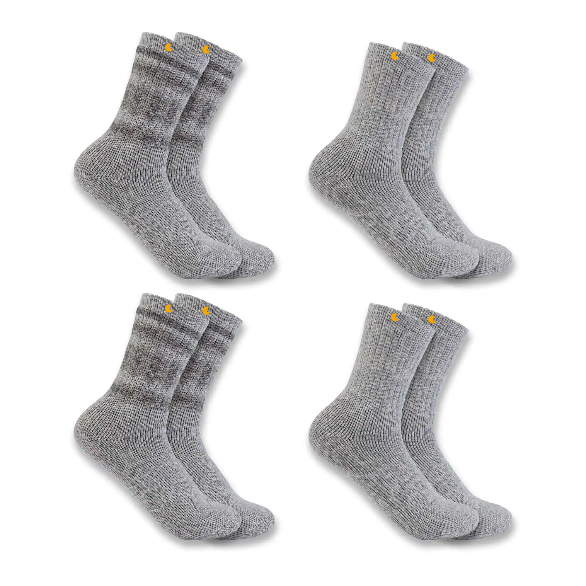 Women's Heavyweight Synthetic-Wool Blend Crew Sock 4-Pack