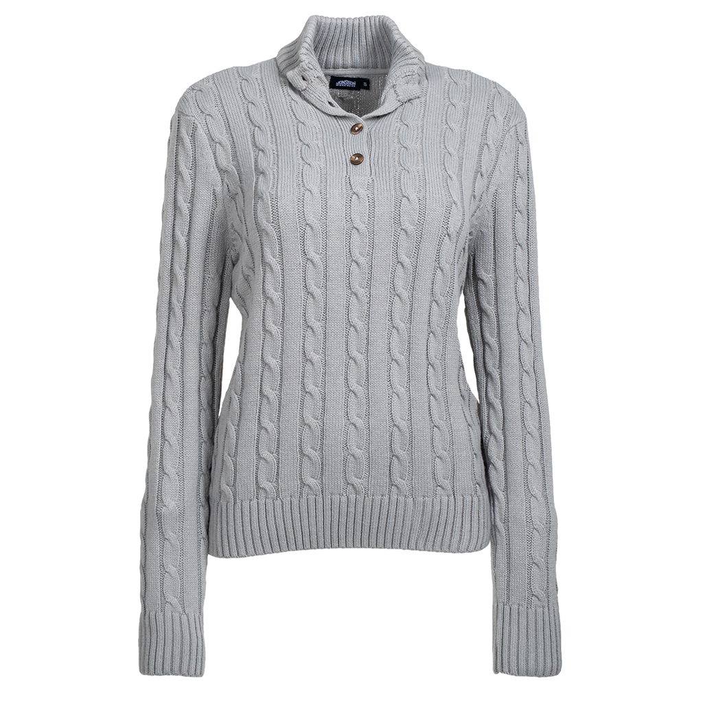 Women's Cable Knit Button Up Jersey