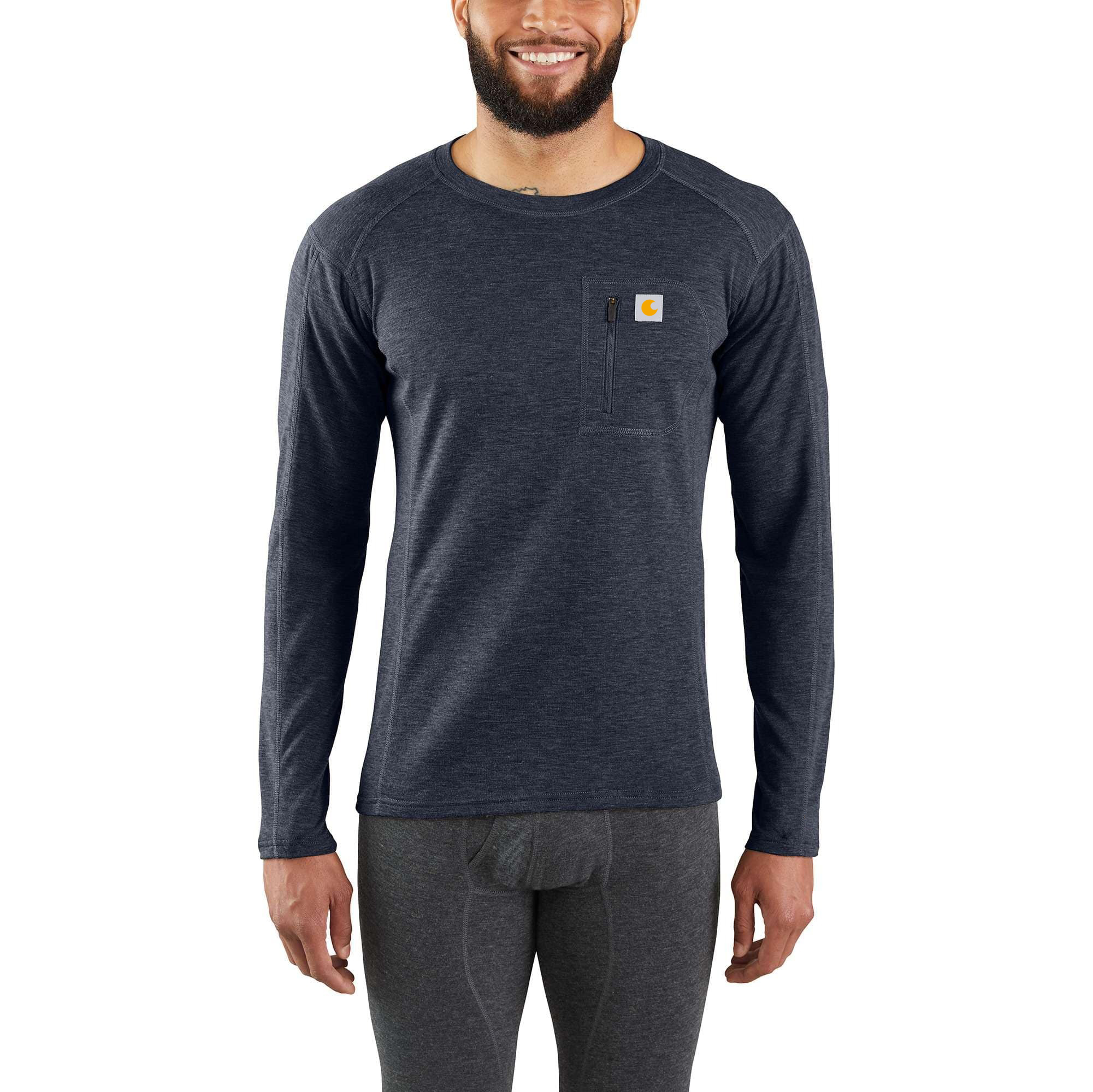 Men's Base Layer Thermal Shirt - Heavyweight - Synthetic-Wool Blend