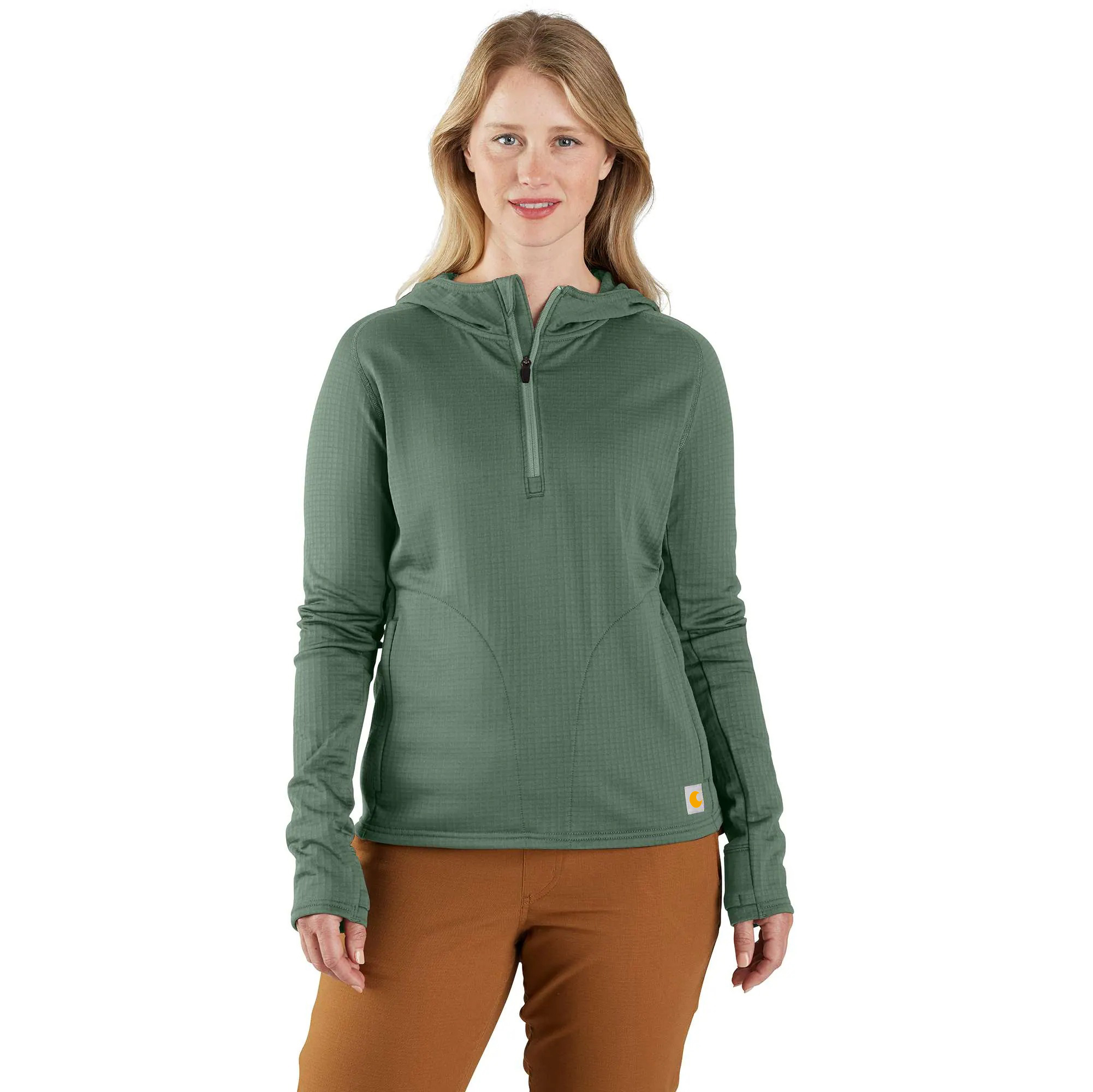 Women's Force Relaxed Fit Half-Zip Hooded Pullover