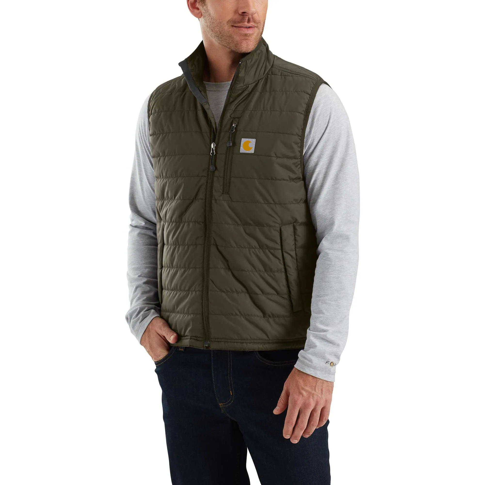 Men's Rain Defender Insulated Vest - Relaxed Fit
